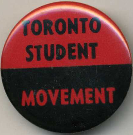 Toronto Student Movement button