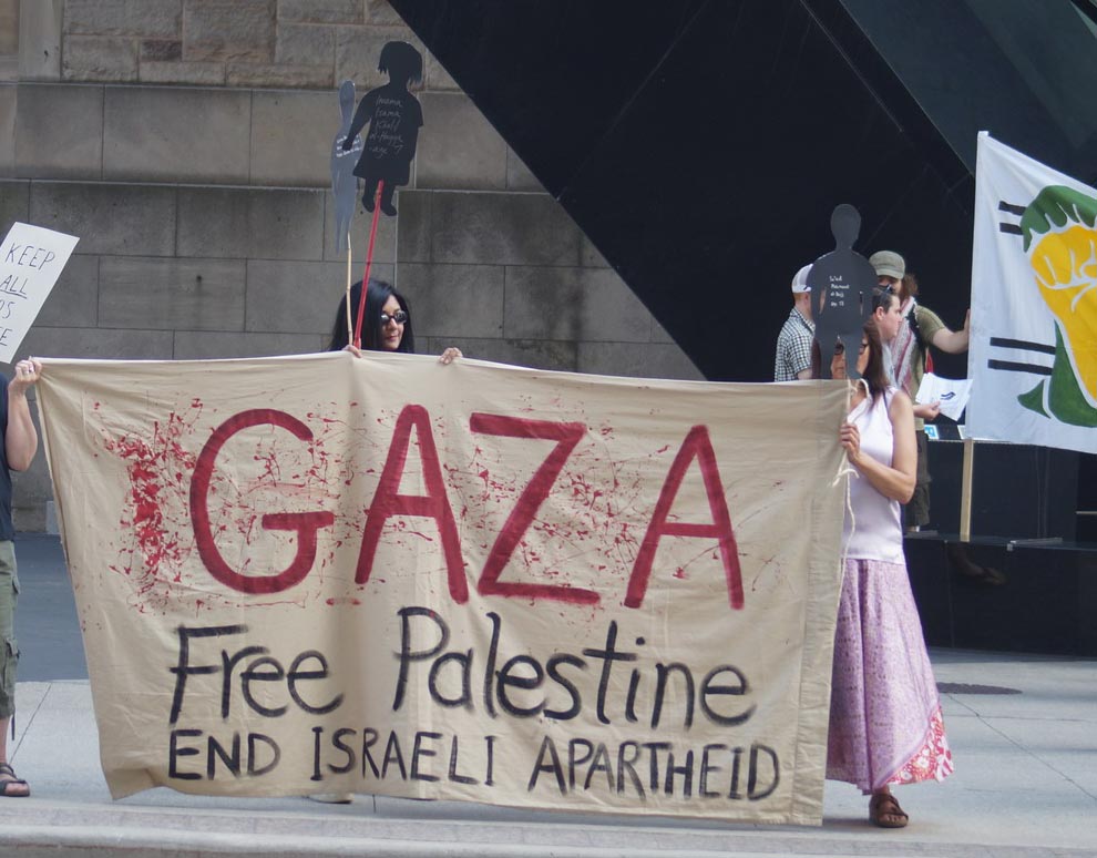 Gaza. Free Palestine. End Israeli Apartheid