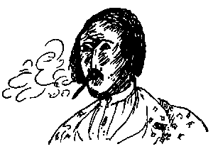 sketch of smoker