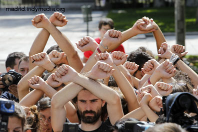 Madrid demo of the Indignados