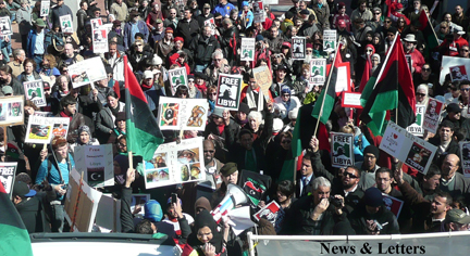Free Libya demo, San Francisco, Feb. 2011