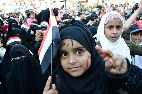 Women and Children in Change Square, Sana'a, 2011
