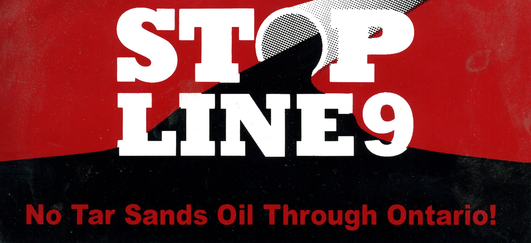 Stop Line 9 banner