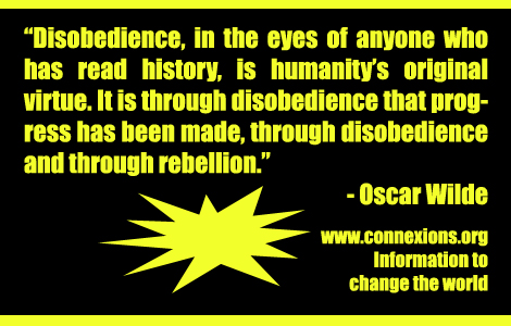 Disobedience is humanity’s original virtue.