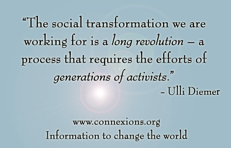 Ulli Diemer: The social transformation we are working for is a long revolution - a process that requires the efforts of generations of activists.