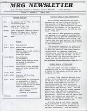 Medical Reform Newsletter April 1984