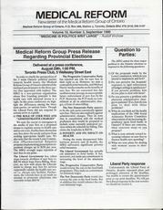 Medical Reform Newsletter September 1990