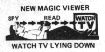 Watch TV lying down